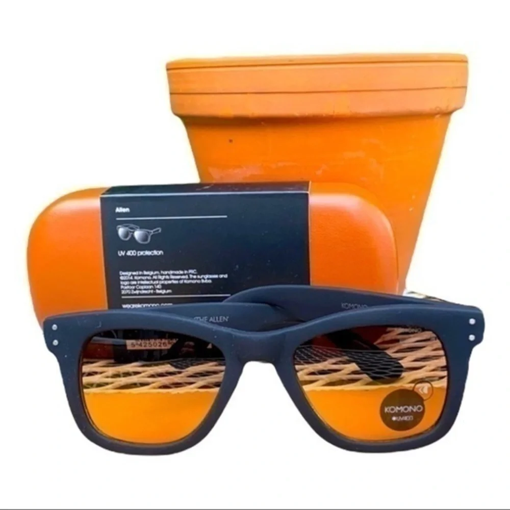 KOMONO SUNGLASSES BLACK wayfarer The Allen